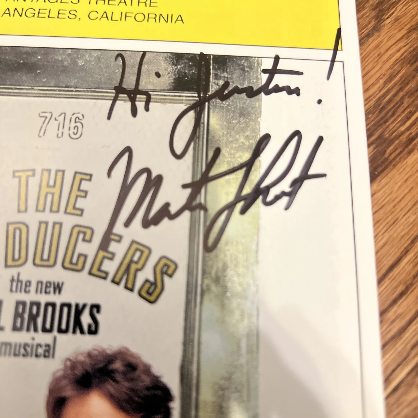 Martin Short Signed Autographed Playbill The Producers Authentic JSA, image 2