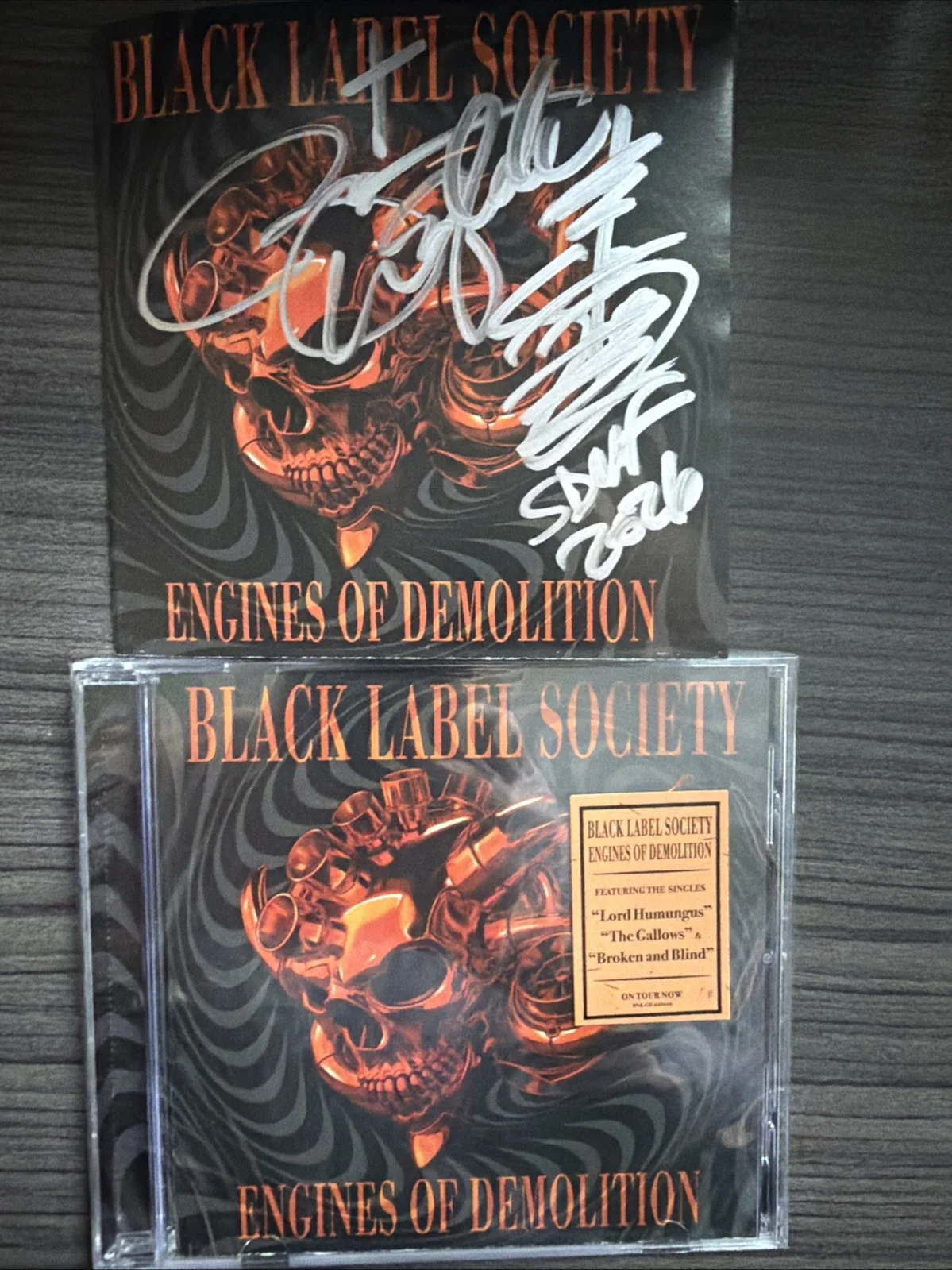 Black Label Society SIGNED AUTOGRAPH Engines Of Destruction CD! Keychain! RARE!, image 3