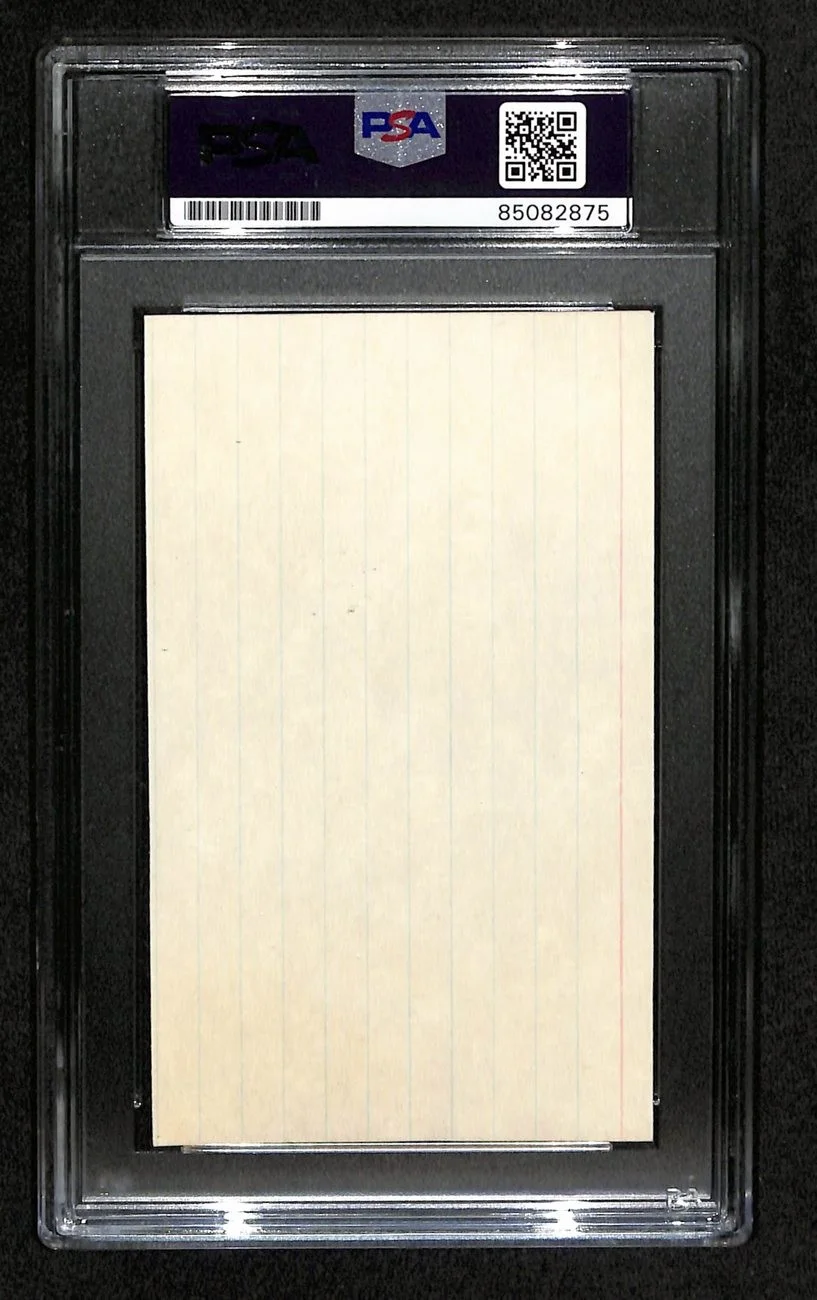 Jim Backus Signed 3x5 Index Card "Guilligan's Island - Howell" PSA/DNA 184322, изображение 2