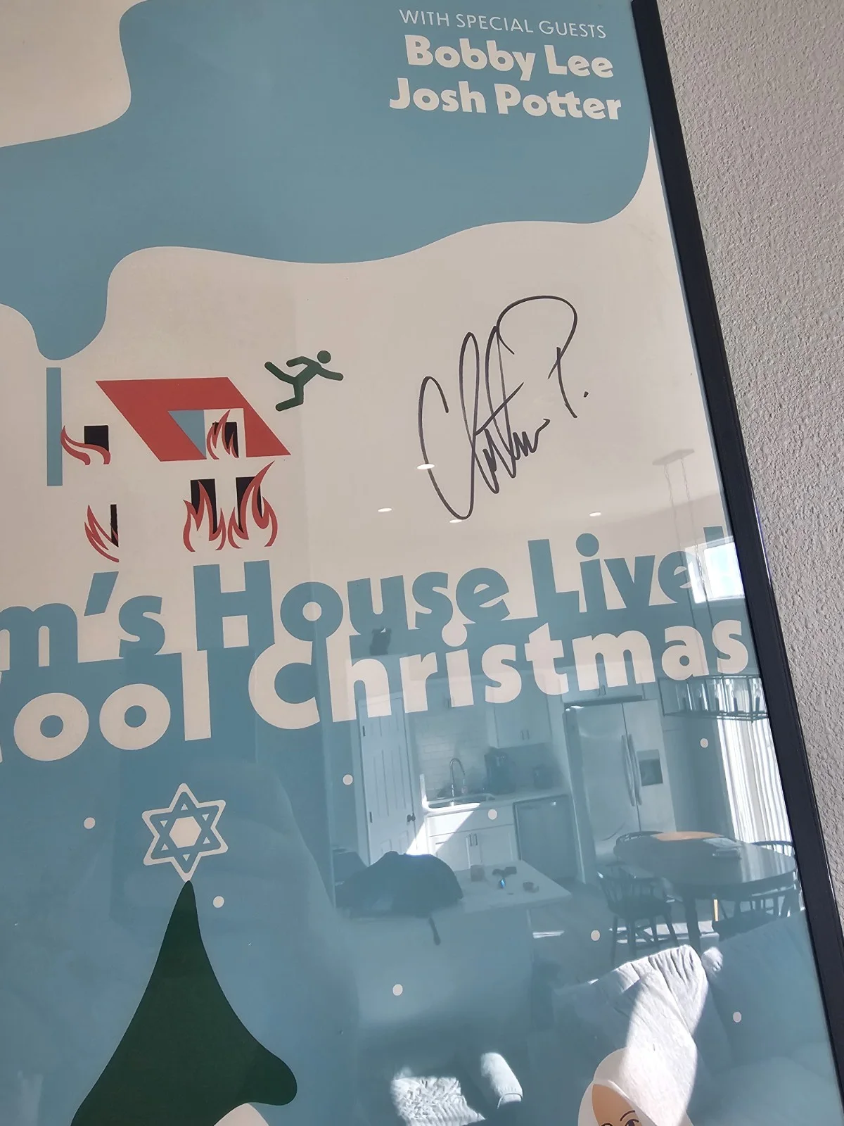 framed Ymh Live Autographed Poster Signed By Tom Segura And Cristina P, image 3