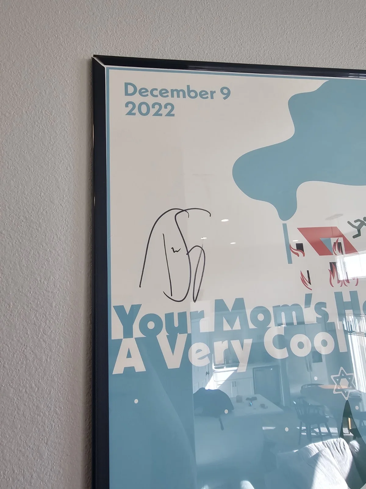 framed Ymh Live Autographed Poster Signed By Tom Segura And Cristina P, image 4