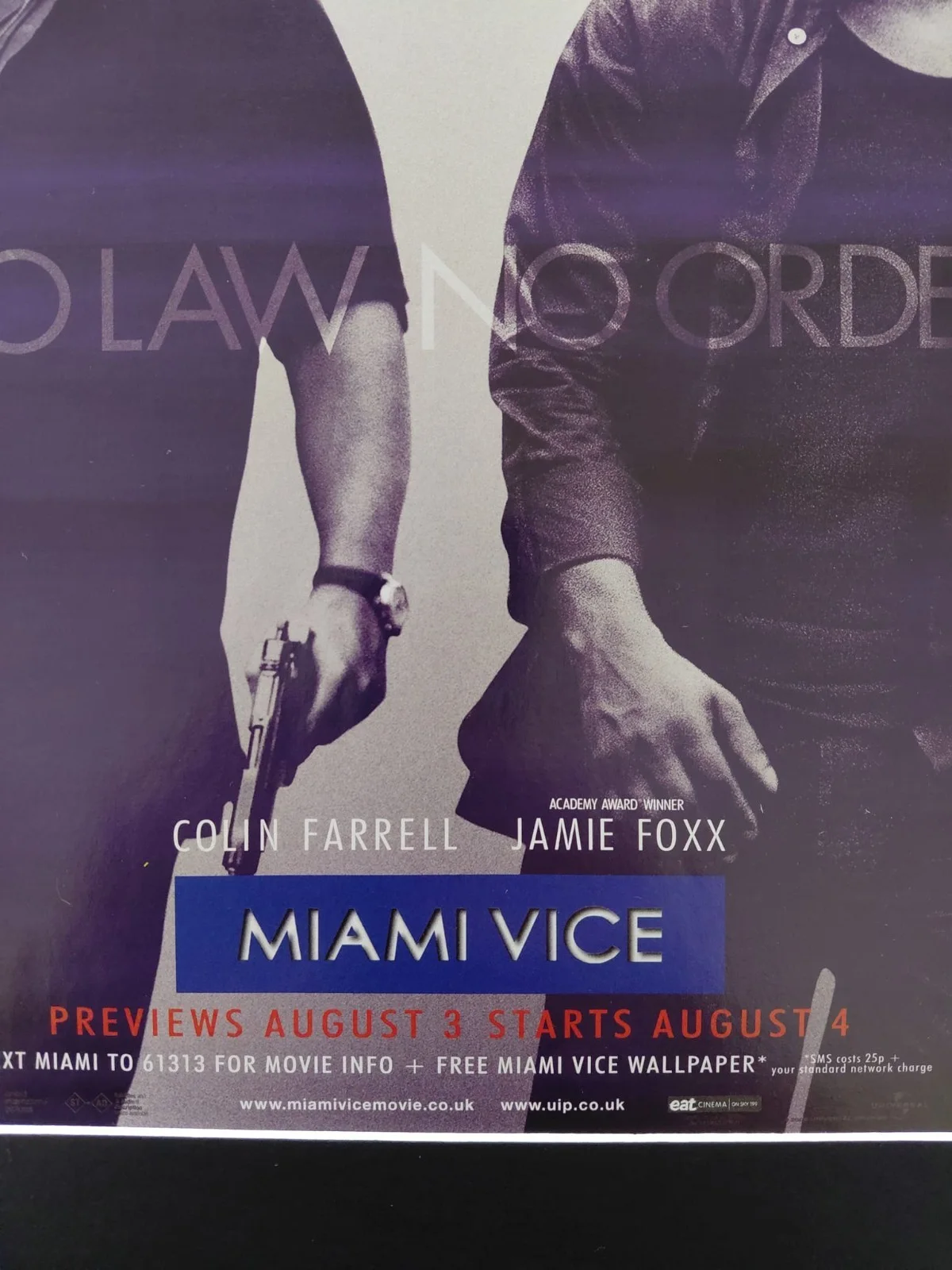 Miami Vice Movie Poster Original Film Advert Mounted 14x11", изображение 3