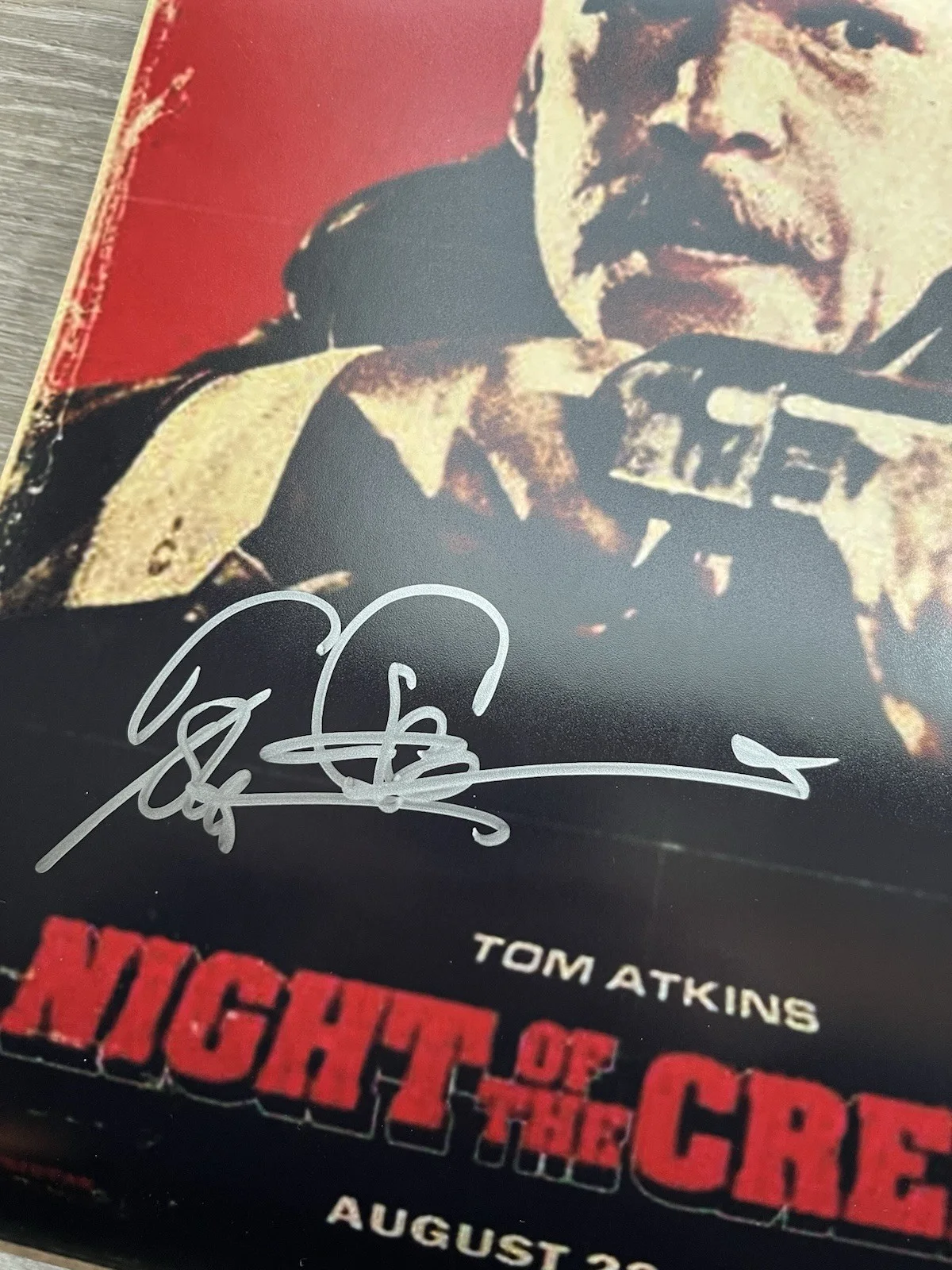 Tom Atkins — Tom Atkins Signed Night Of The Creeps 11x17 Photo ACOA COA Horror Auto, image 4