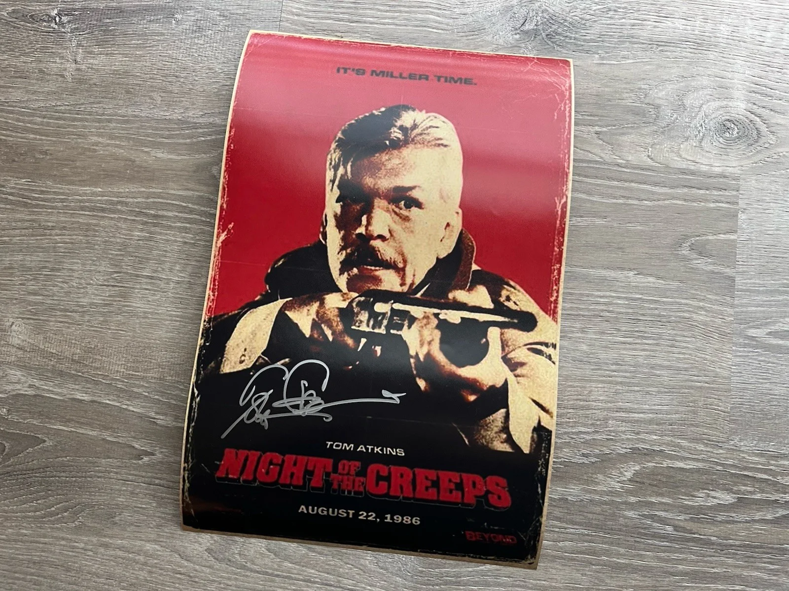 Tom Atkins — Tom Atkins Signed Night Of The Creeps 11x17 Photo ACOA COA Horror Auto, image 5