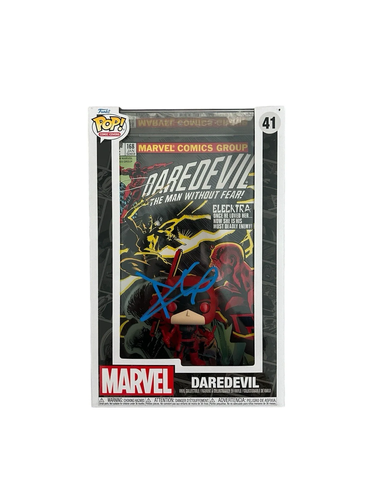 Charlie Cox — Charlie Cox Signed Autographed Daredevil Jumbo Funko Pop Comic Beckett COA, изображение 2