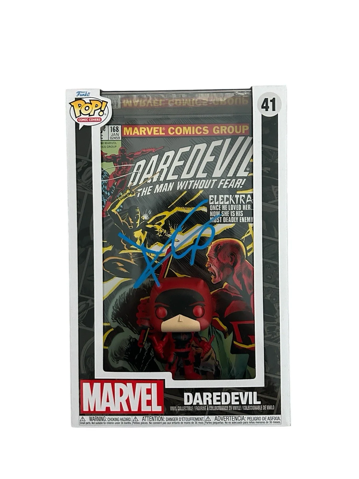 Charlie Cox — Charlie Cox Signed Autographed Daredevil Jumbo Funko Pop Comic Beckett COA, изображение 2