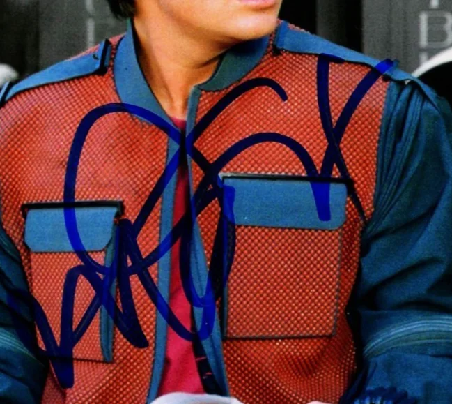 Michael J. Fox — MICHAEL J FOX Signed 8x10 Official Pix Photo Back to the Future 2 BAS BT G2U, изображение 2