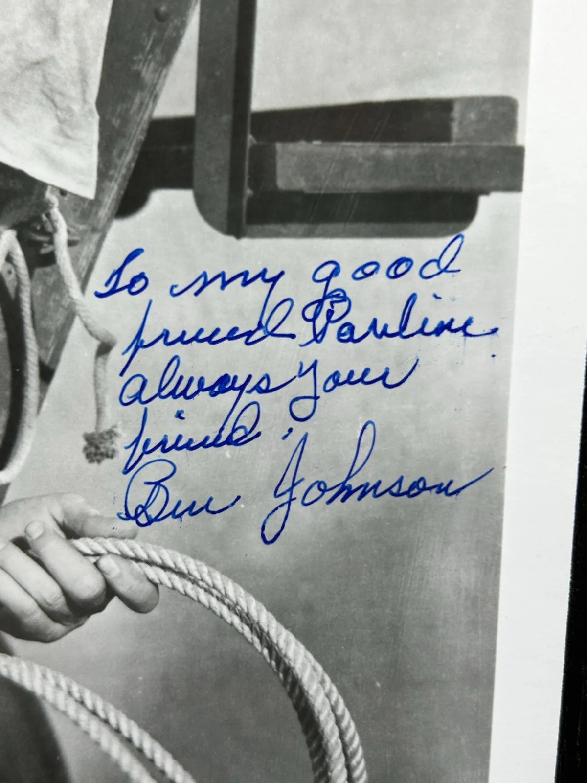 Ben Johnson — BEN JOHNSON SIGNED PHOTO Original Autograph JSA Westerns ACADEMY AWARD WINNER, изображение 3