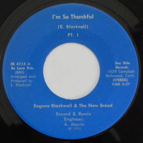 Eugene Blacknell & The New Breed - I'm So Thankful (Pt. I & II), image 2
