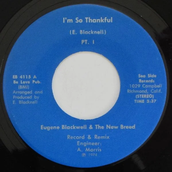 Eugene Blacknell & The New Breed - I'm So Thankful (Pt. I & II), image 3
