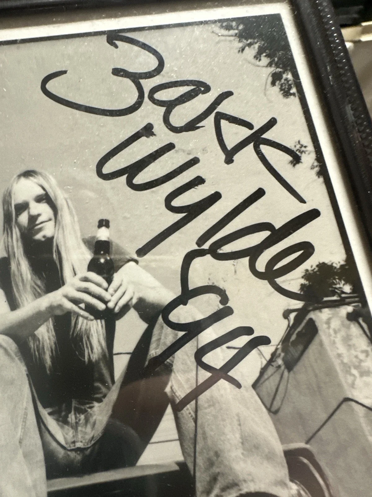Vintage 1994 Zakk Wylde Photo Black Label Society Autograph Pride Glory Rock, изображение 5
