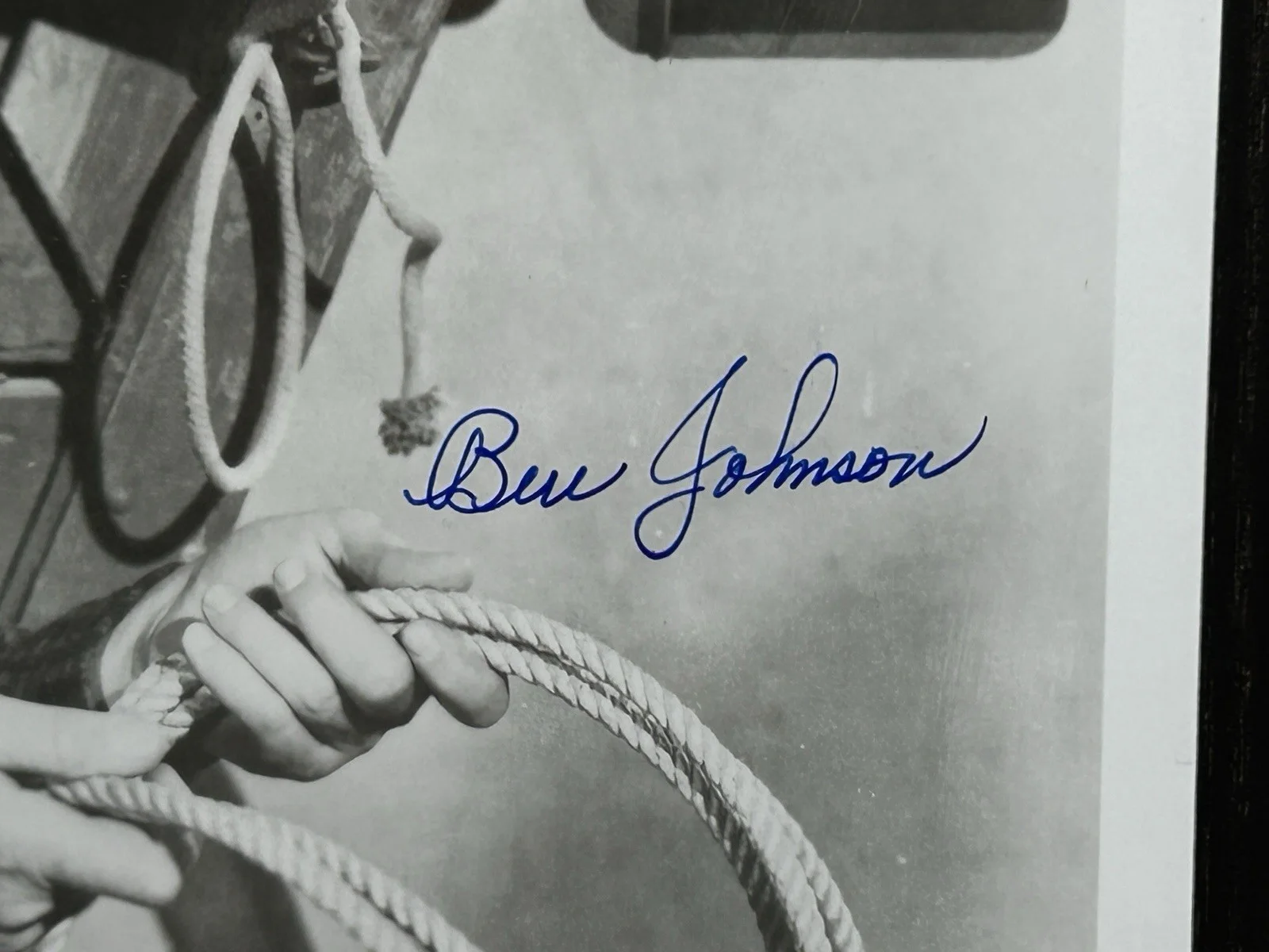 Ben Johnson — BEN JOHNSON SIGNED PHOTO Original Autograph JSA COA Actor THE LAST PICTURE SHOW, изображение 3