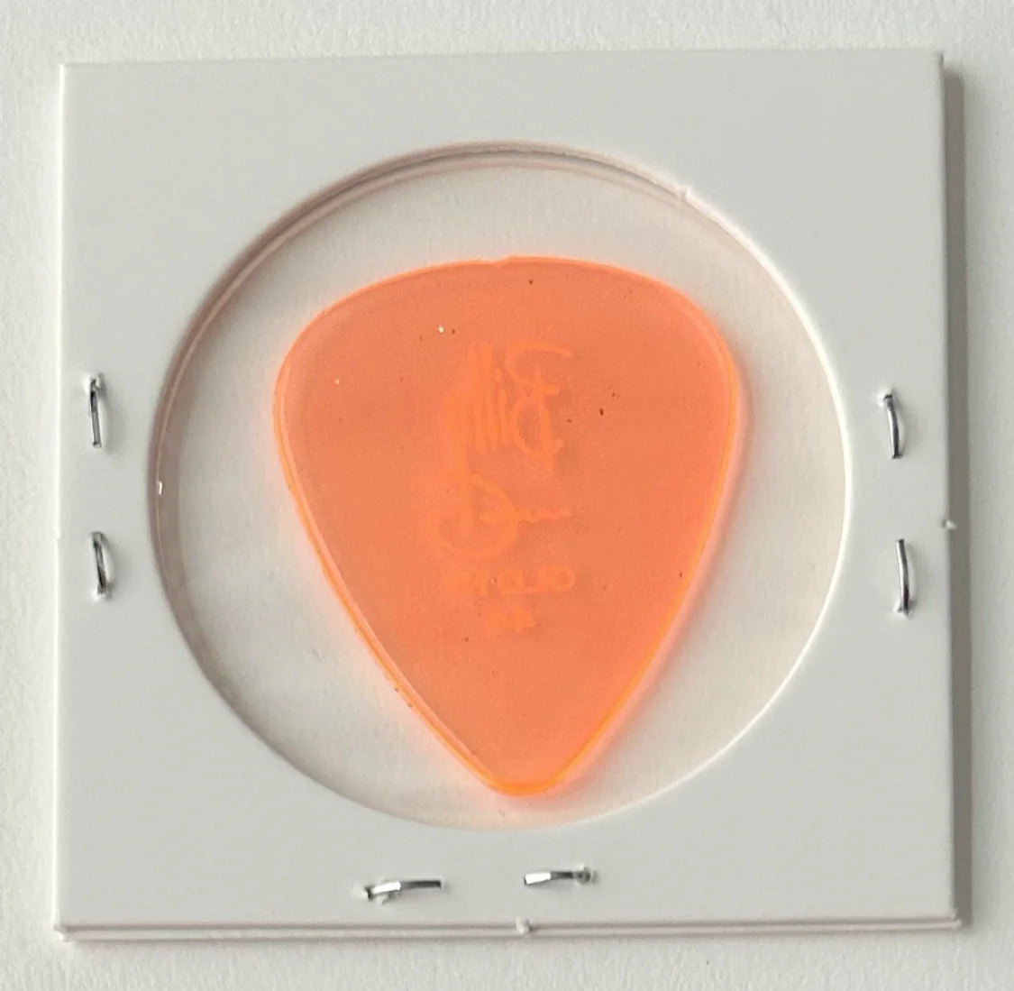 ZZ Top - Billy Gibbons Tour Guitar Pick - Translucent Orange - Old No. 44, image 2