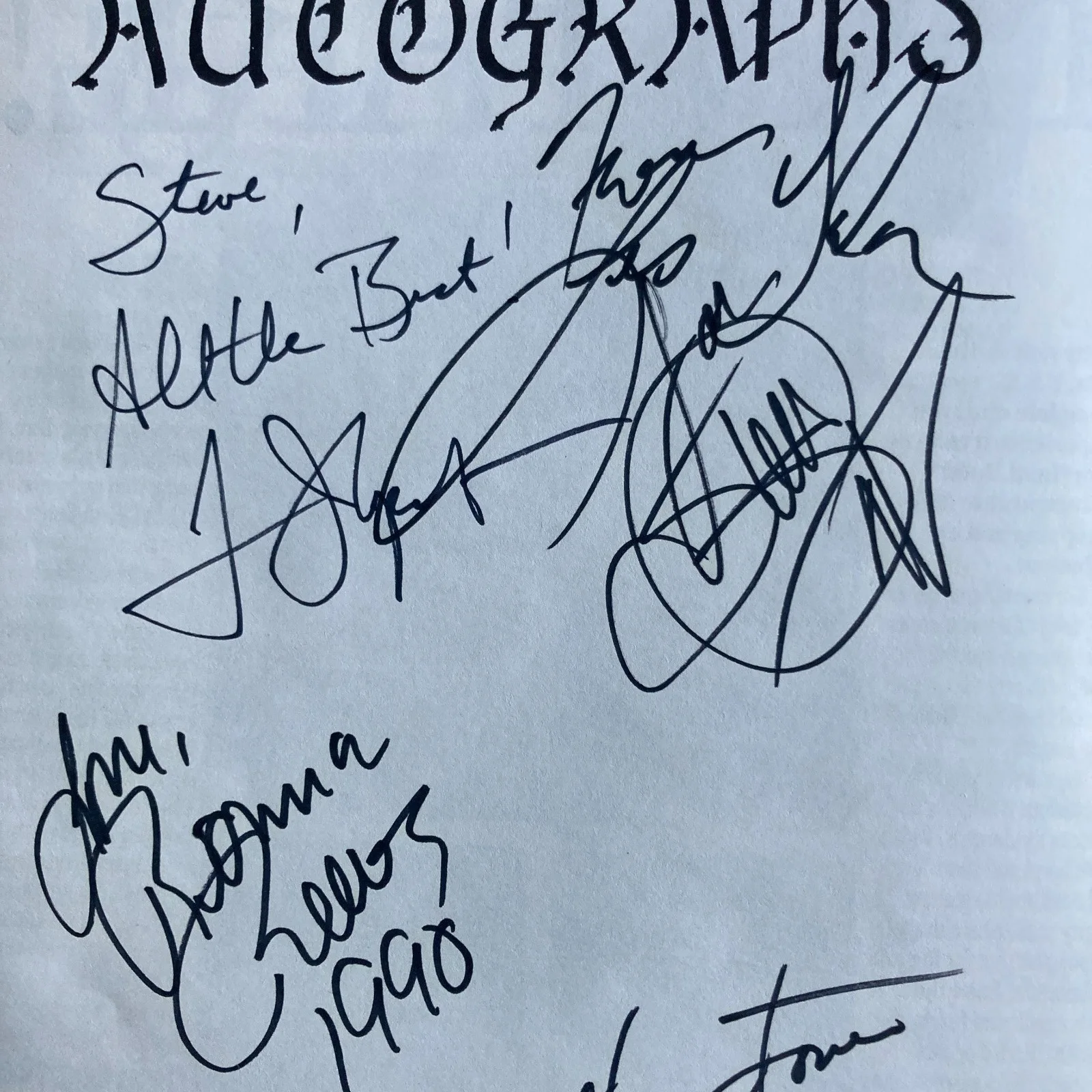 Tom Wopat David Lynn Jones T. G. Sheppard — Signed Souvenir Program Country Music FAN FAIR 1990 Tom Wopat Bobby Goldsboro +5, image 4