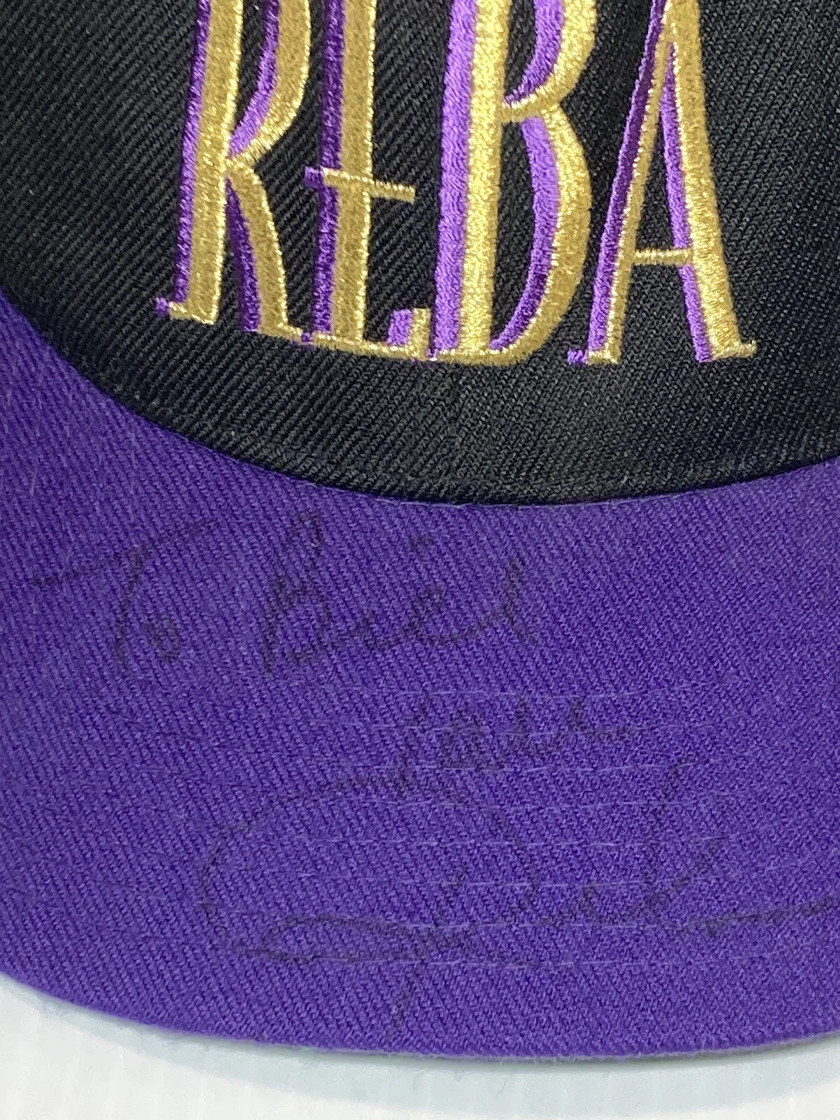 VTG Reba Mcentire Autographed Snapback Hat Cap Spell Out Embroidered Tour Music, изображение 2