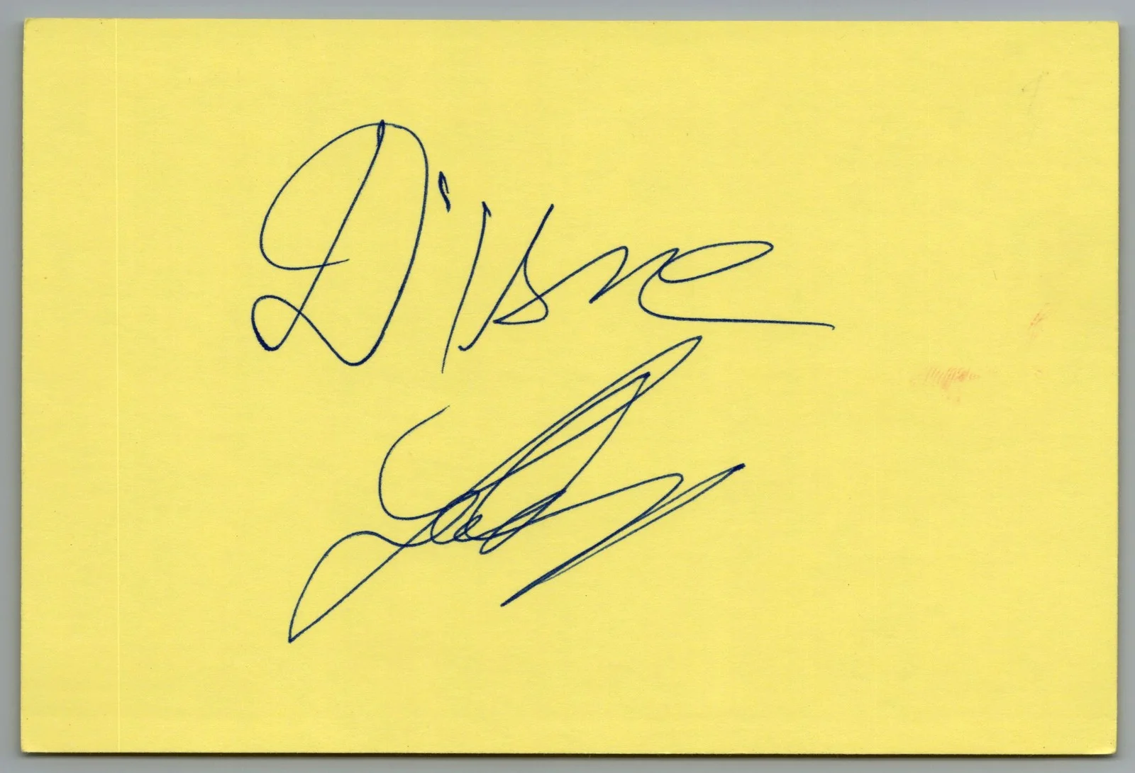 Diane Ladd — Diane Ladd Signed 4x6 Index Card Alice Autographed