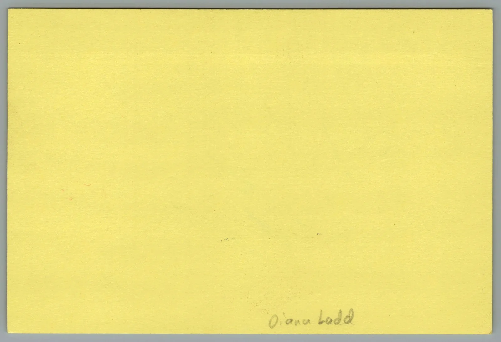 Diane Ladd — Diane Ladd Signed 4x6 Index Card Alice Autographed, image 2