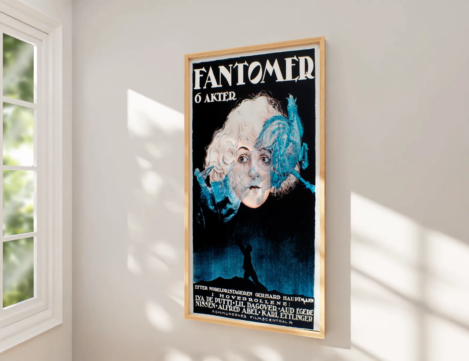 Fantomer 6 Akter - 1922 German Silent Surreal Restored 23" x 33" Danish Poster, image 2