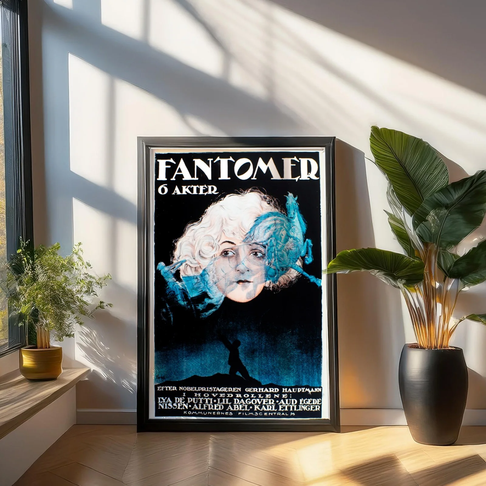 Fantomer 6 Akter - 1922 German Silent Surreal Restored 23" x 33" Danish Poster, image 3