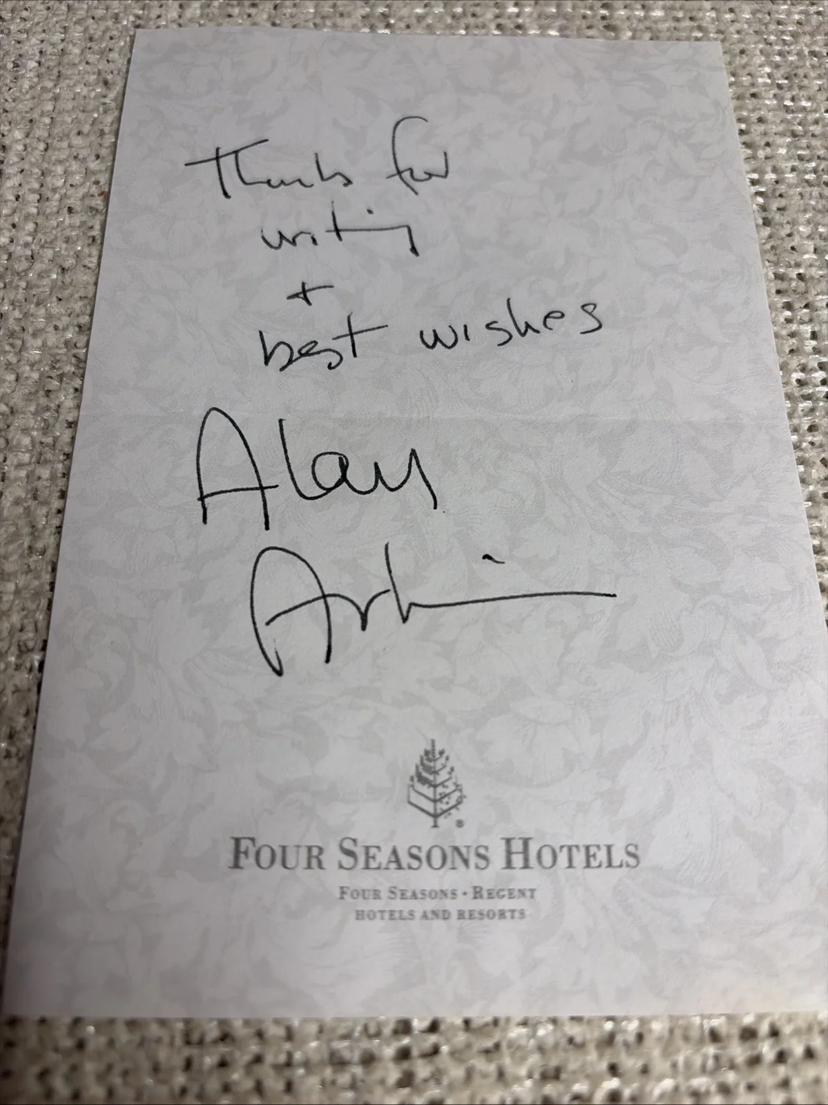 Alan Arkin — Alan Arkin Autograph- On Four Seasons Note - Academy Award Winner- RIP-6/29/23, изображение 4