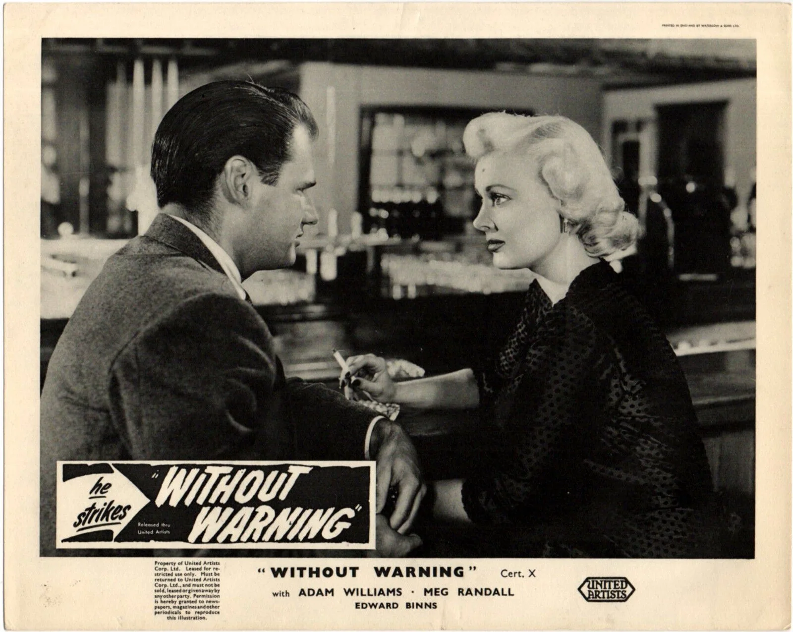 WITHOUT WARNING 1952 Adam Williams, Meg Randall, Angela Stevens 5 10x8 STILLS, image 3