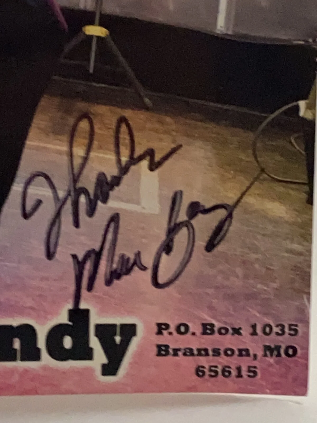 Moe Bandy Photo Poster Signed/Autographed-8x10 Color-Holding Guitar-Country Gift, изображение 2