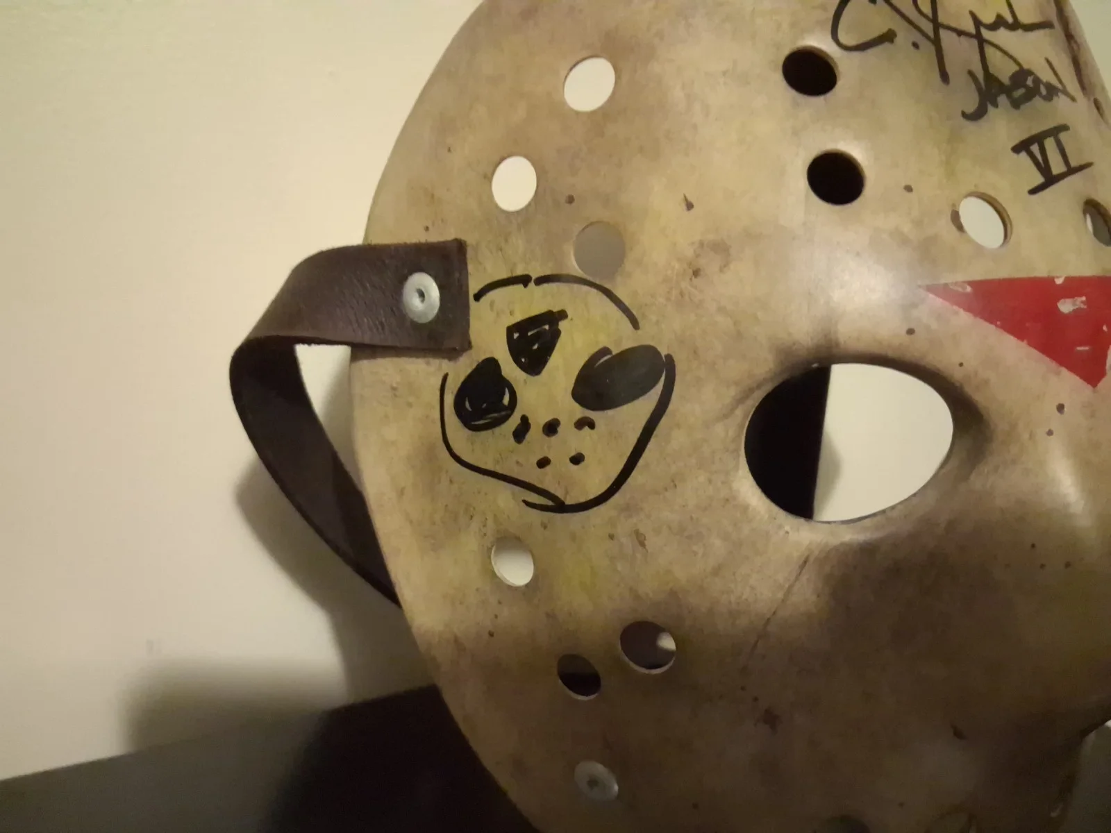 C.J. Graham AUTOGRAPHED SIGNED Friday the 13th Part 6 Jason Lives Mask + Stand, image 3