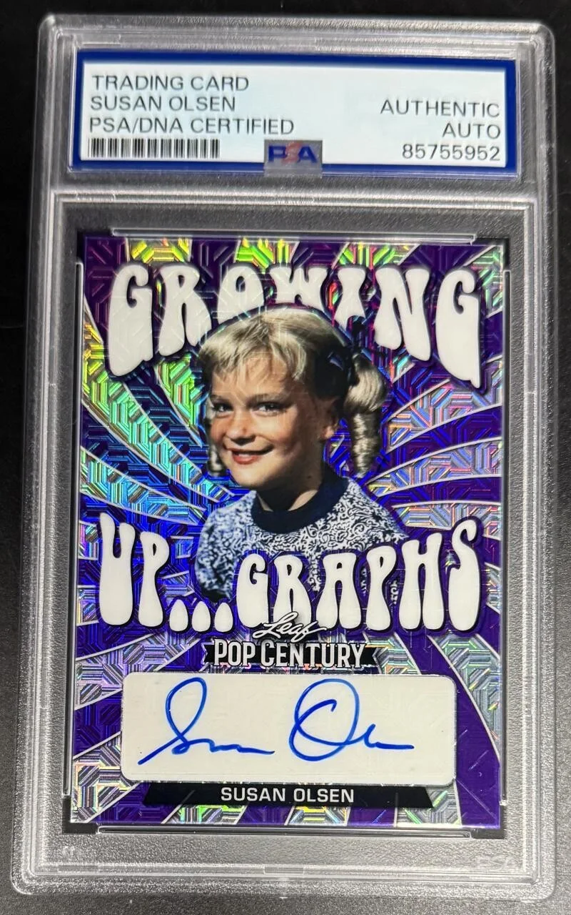 Susan Olsen — Susan Olsen Brady Bunch Signed Autograph Original PSA/DNA COA Slab Trading Card