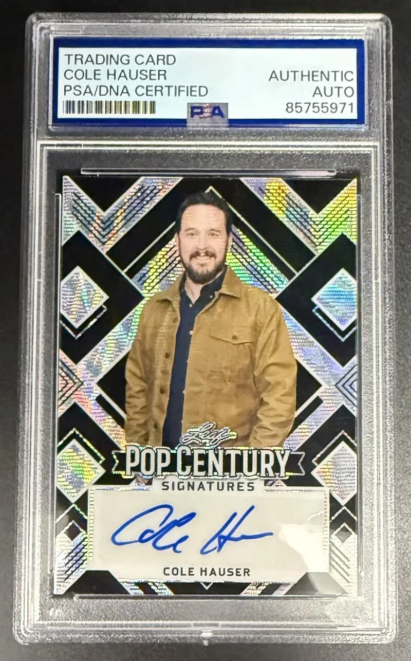 Cole Hauser — Cole Hauser Yellowstone Signed Autograph Original PSA/DNA COA Slab Trading Card