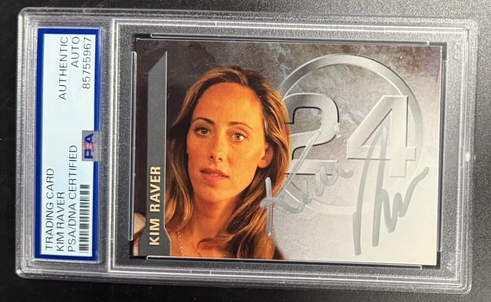 Kim Raver — Kim Raver 24 Signed Autograph Original Rare PSA/DNA COA Slabbed Trading Card