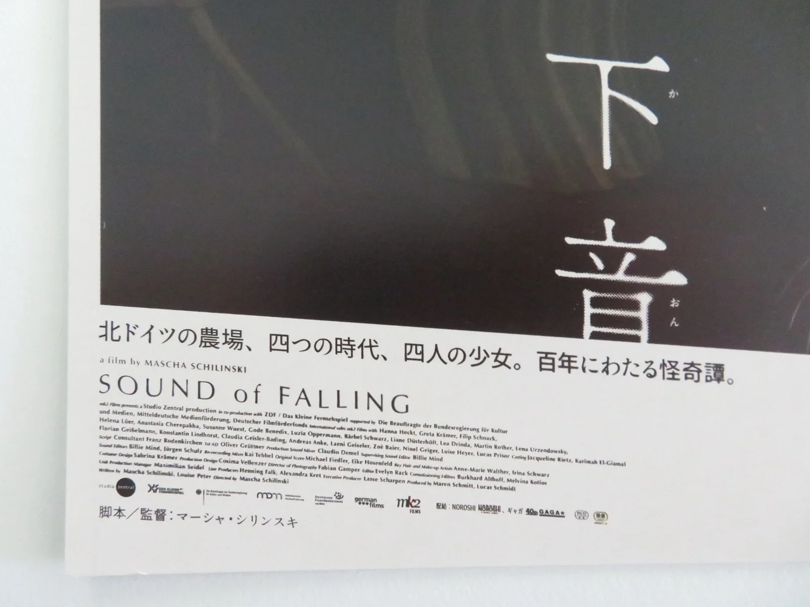 Sound of Falling Japanese Chirashi (B5) Poster Hanna Heckt Lena Urzendowsky 2025, изображение 2