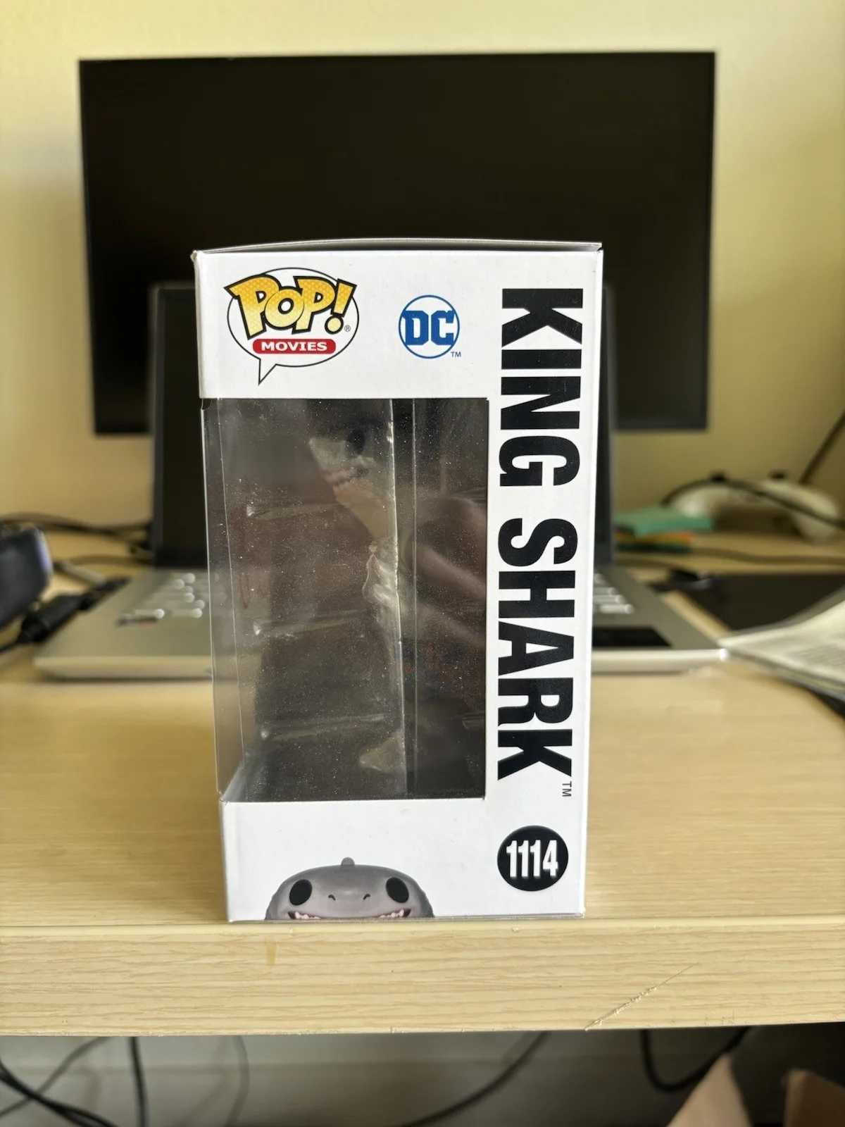 STEVE AGEE — STEVE AGEE SIGNED THE SUICIDE SQUAD FUNKO POP #1114 AUTOGRAPH KING SHARK COA, изображение 2