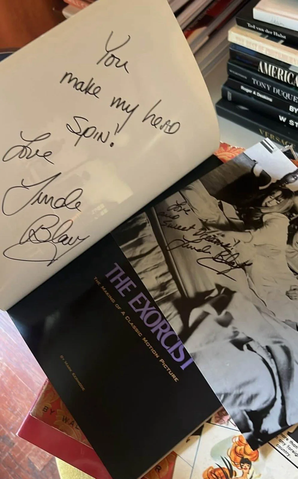 Linda Blair — Linda Blair signed The Exorcist - Two Signatures!!! With Photo And “Making Of”, изображение 2