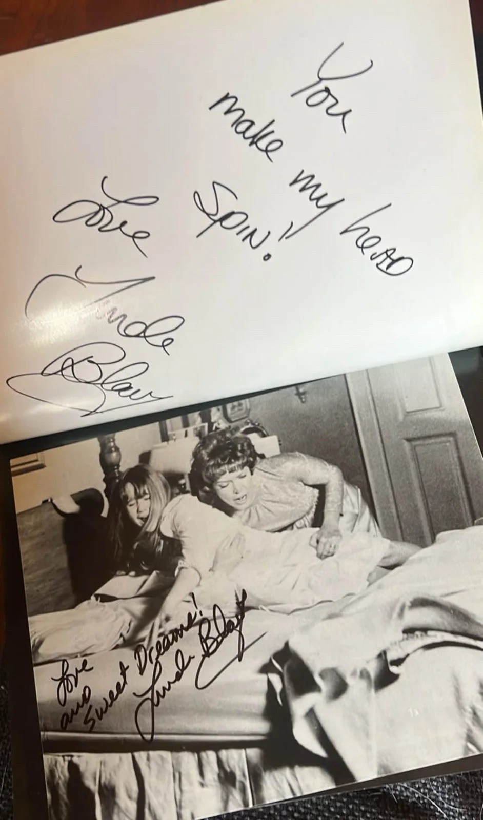 Linda Blair — Linda Blair signed The Exorcist - Two Signatures!!! With Photo And “Making Of”, изображение 4