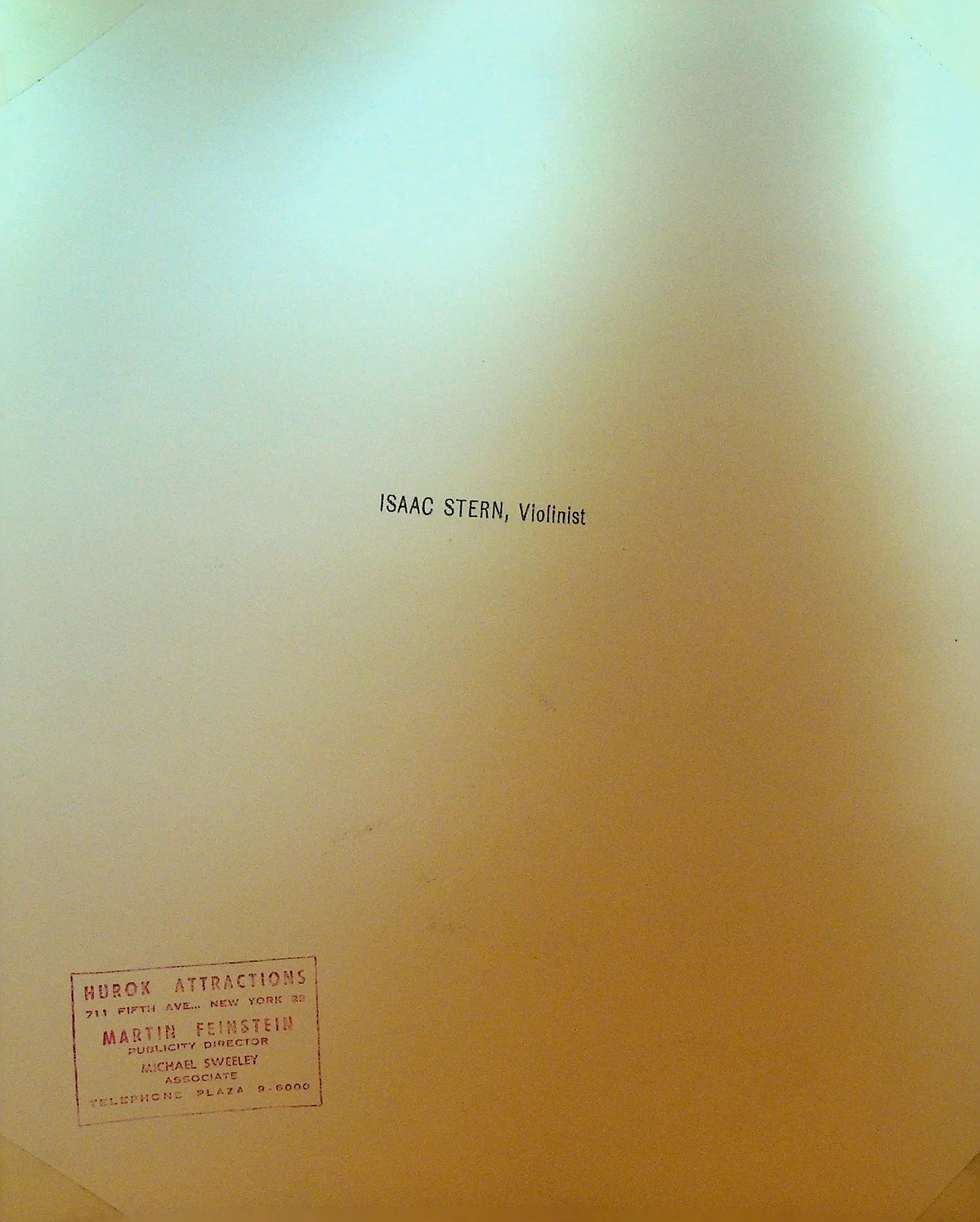 Isaac Stern Violinist Signed Photograph 1962, image 2