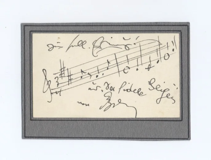 EDMUND EYSLER - Orig Autograph AMQS - Austrian Composer, image 2