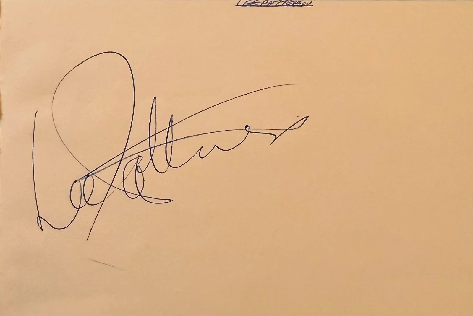 Lee Patterson — LEE PATTERSON Signed Autographed 4"x 6" ALBUM PAGE Jack the Ripper SURFSIDE 6
