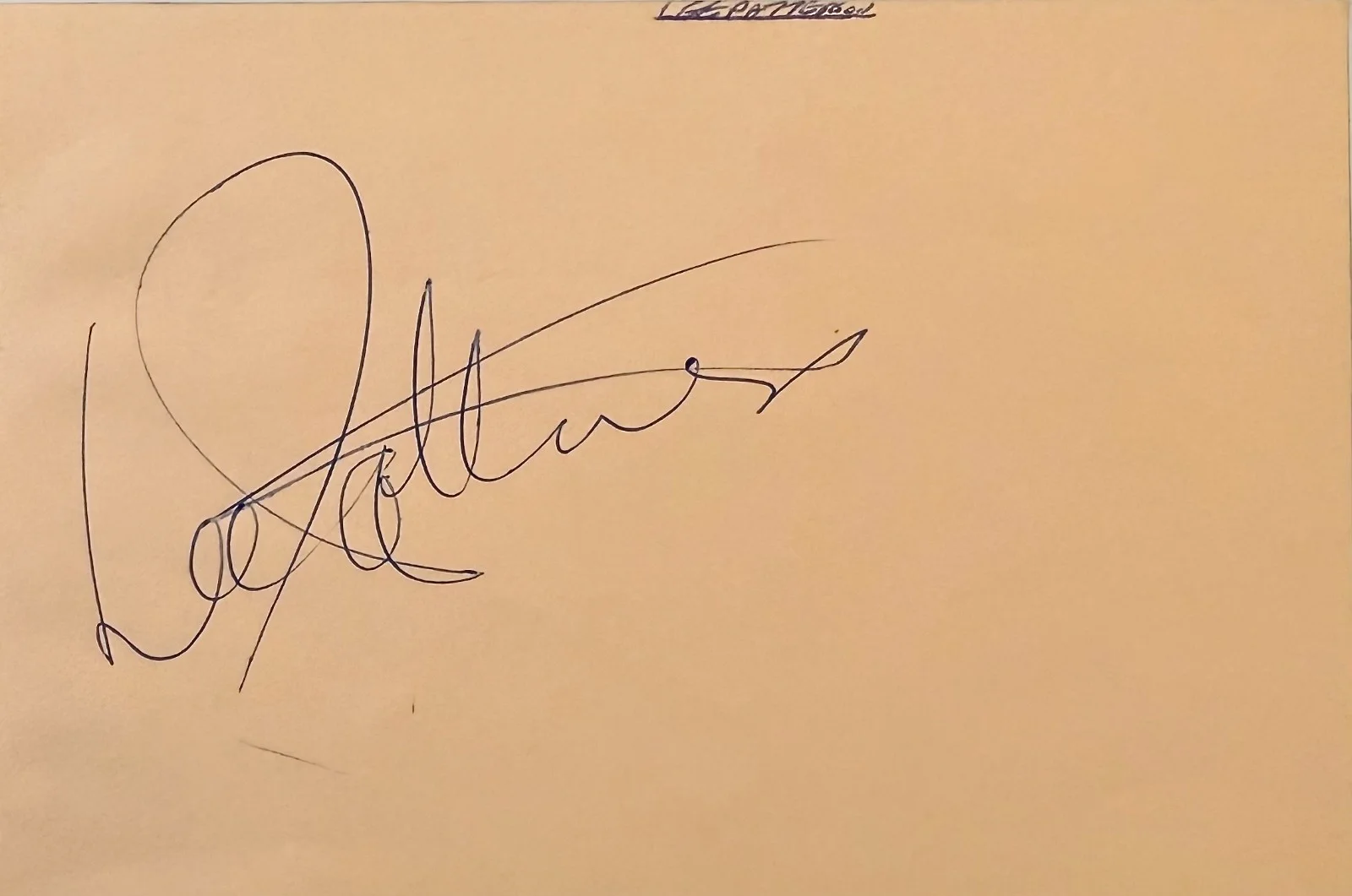Lee Patterson — LEE PATTERSON Signed Autographed 4"x 6" ALBUM PAGE Jack the Ripper SURFSIDE 6, изображение 3