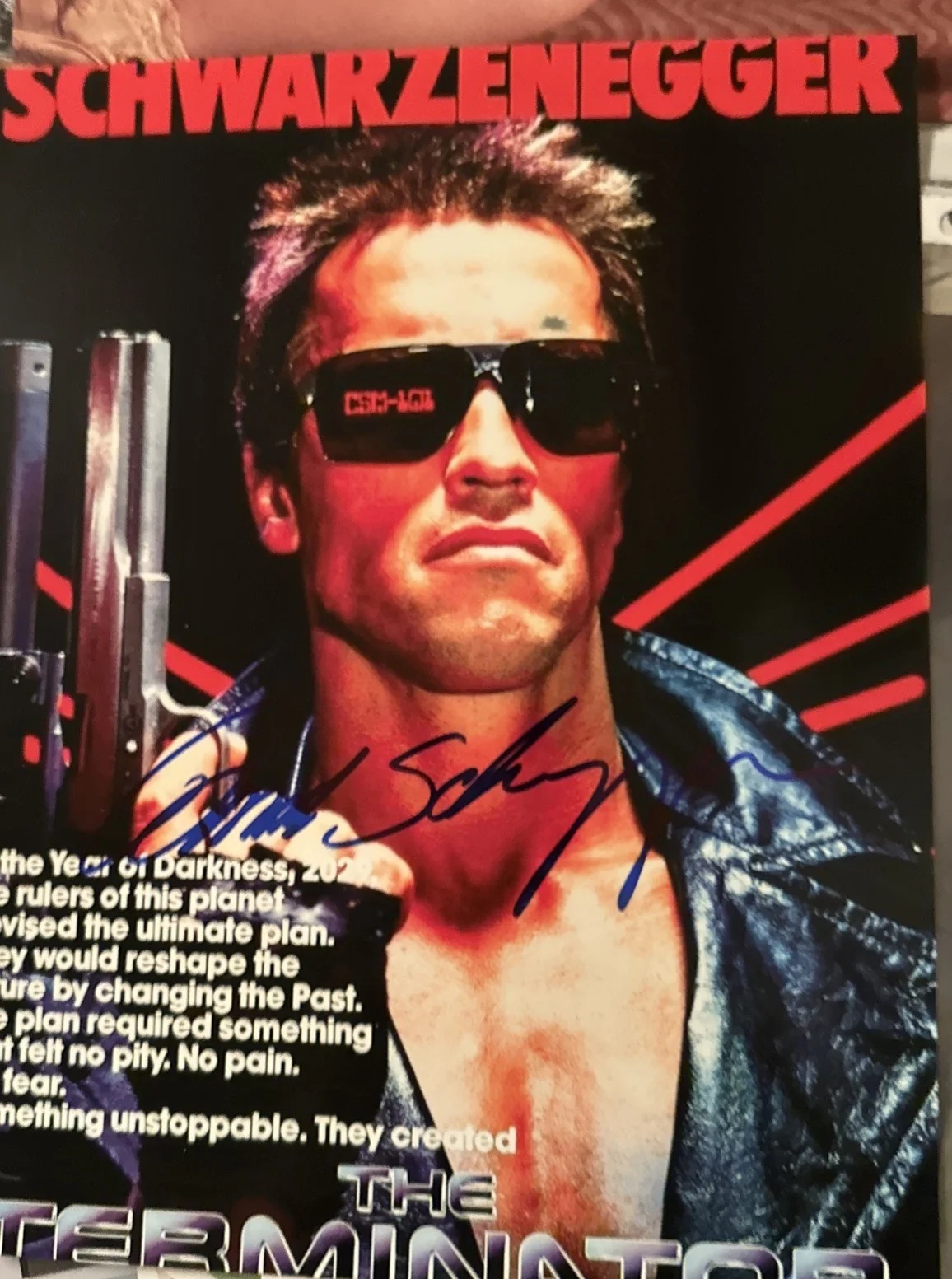 Arnold Schwarzenegger Signed Autographed 8x10 Glossy Color Photo W/COA, изображение 2