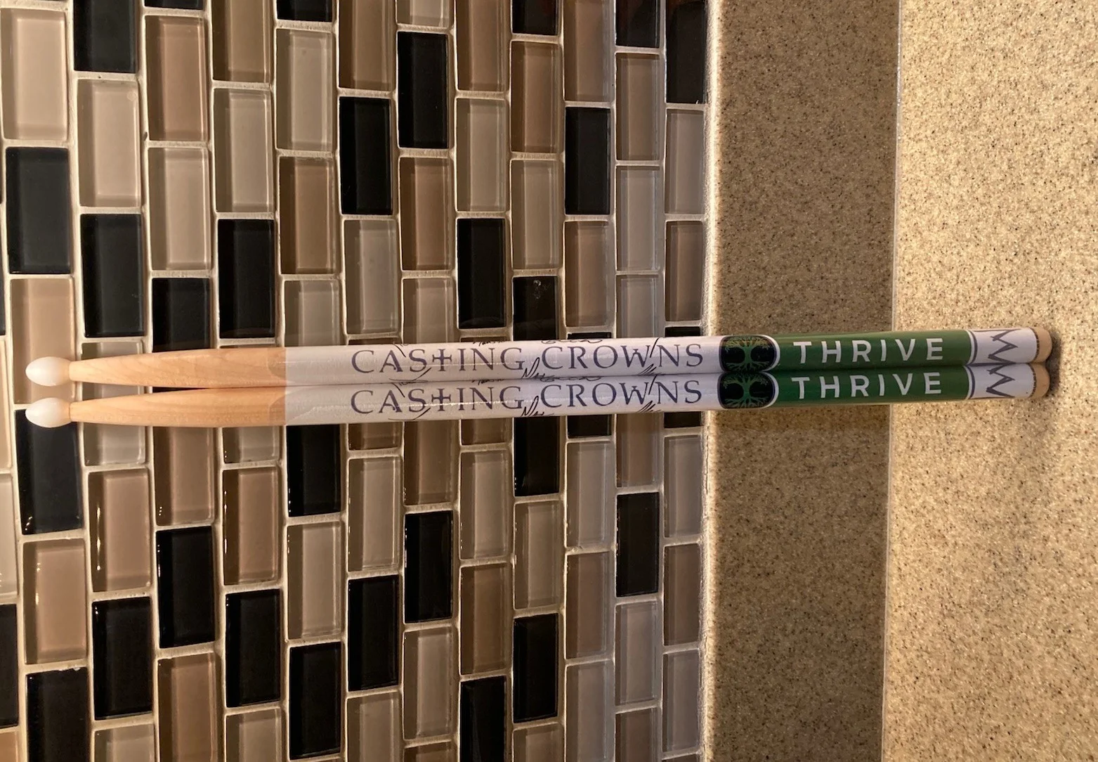 Casting Crowns Thrive Tour Drumsticks Sealed Signatures Rare Christian Collec, image 4