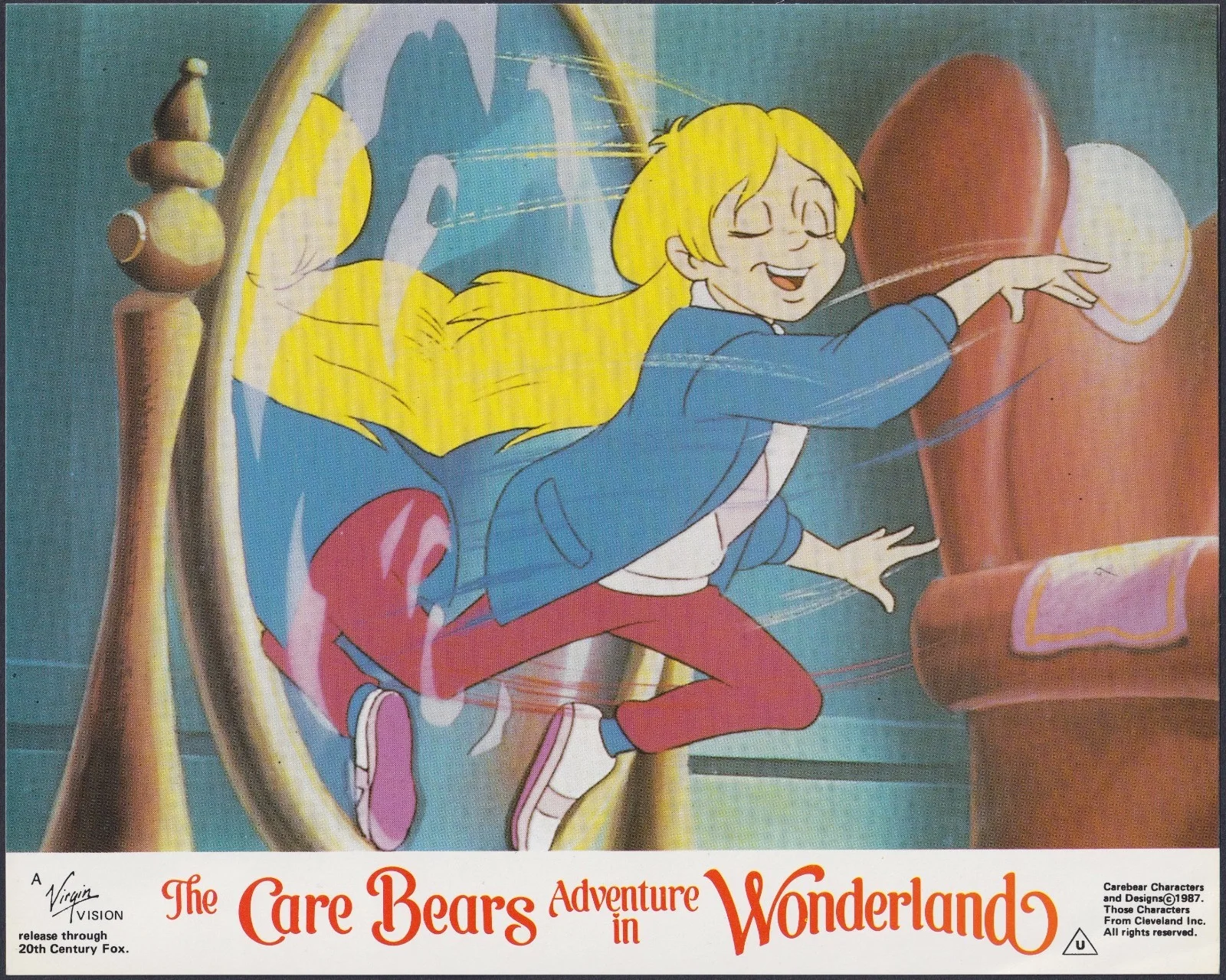 Care Bears Adventure in Wonderland 8x Original UK FOH Lobby Cards 1987, изображение 5