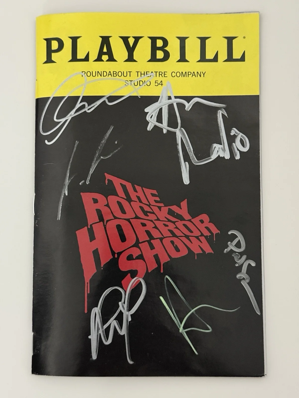 Luke Evans, Stephanie Hsu, Josh Rivera — The Rocky Horror Picture Show Broadway Signed Playbill Luke Evans Stephanie Hsu, image 2