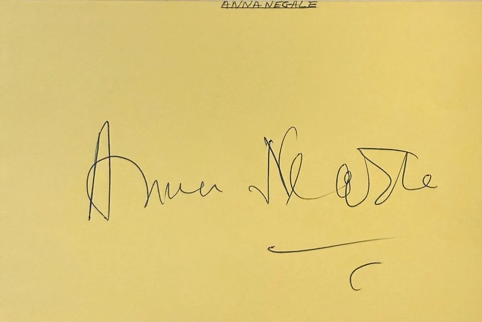 Anna Neagle — ANNA NEAGLE Autograph SIGNED 4" x 6" ALBUM PAGE ODETTE DERBY DAY