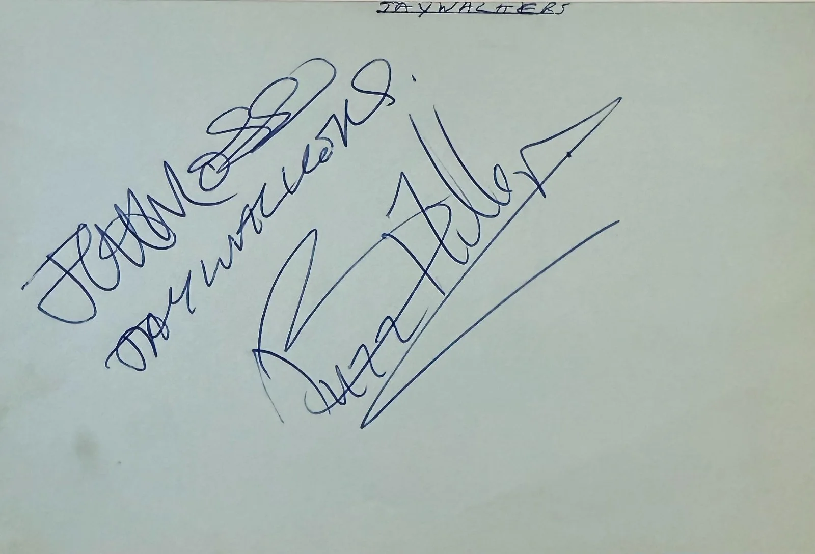THE JAYWALKERS 1960s British Instrumental Group Signed Autographs 4x6 ALBUM PAGE, изображение 2