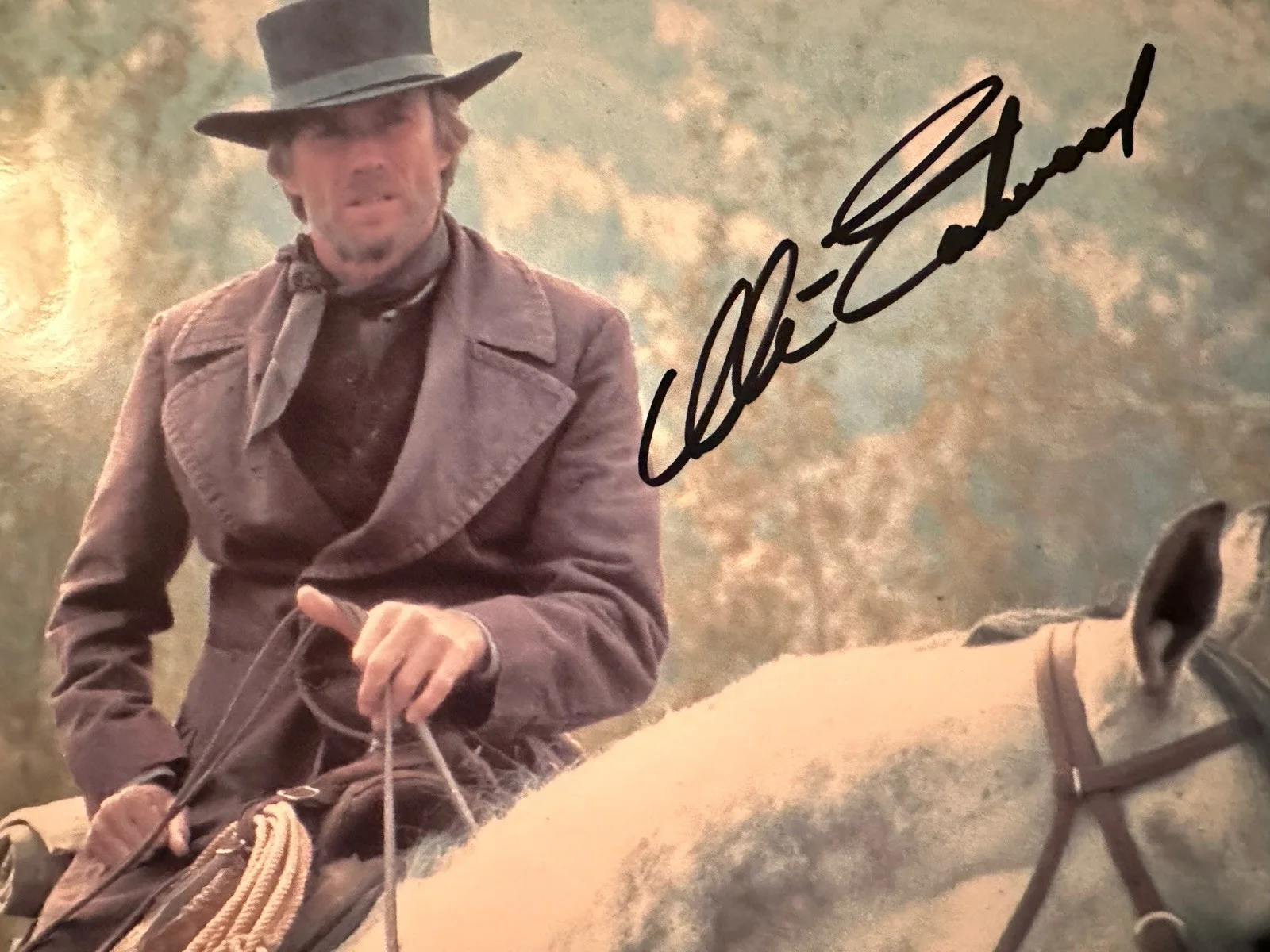 Clint Eastwood Pale Rider autographed 8x10 signed photo coa, изображение 2