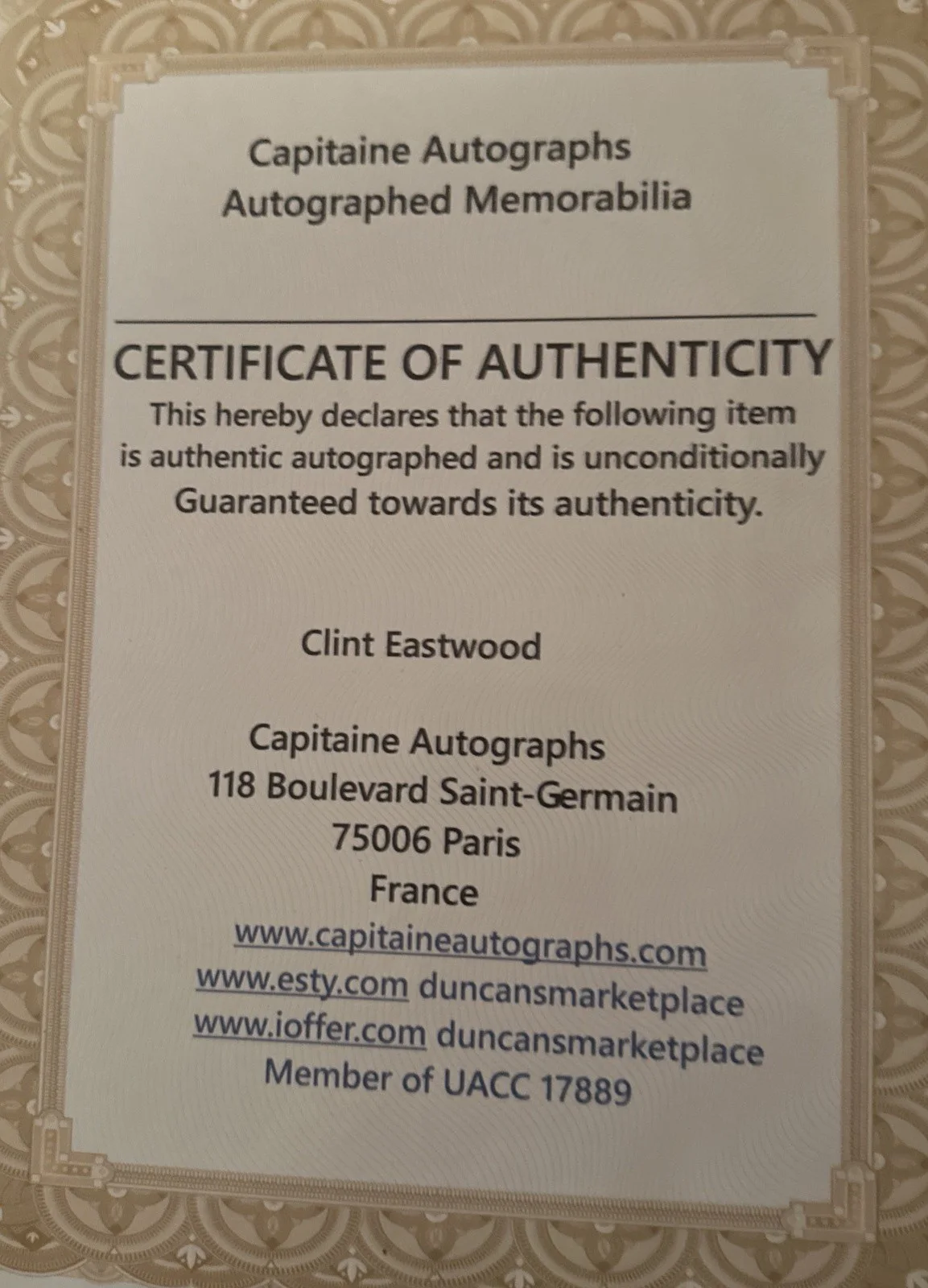 Clint Eastwood Pale Rider autographed 8x10 signed photo coa, изображение 3