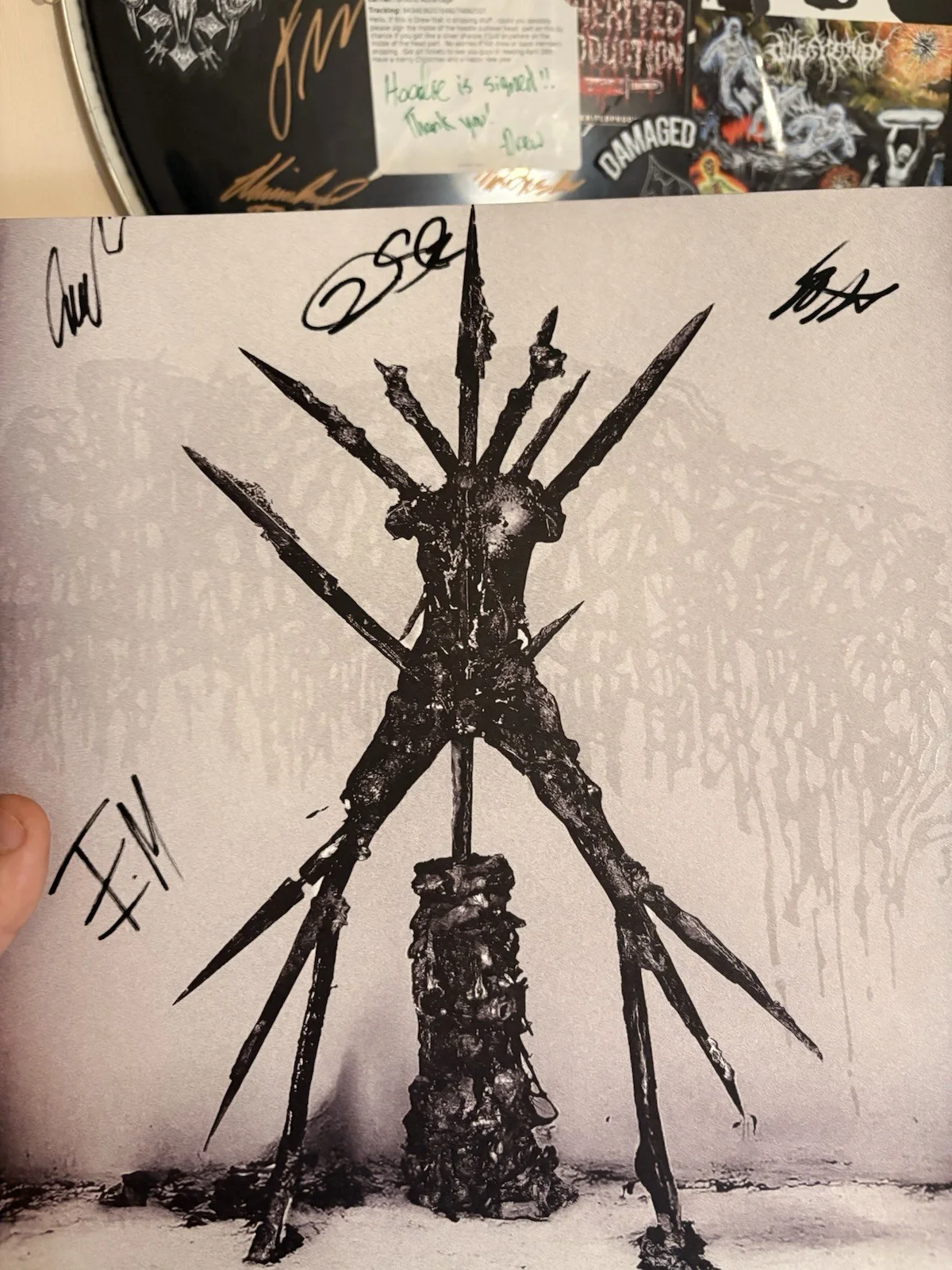 Sanguisugabogg Hideous Aftermath Signed clear variant vinyl, image 3