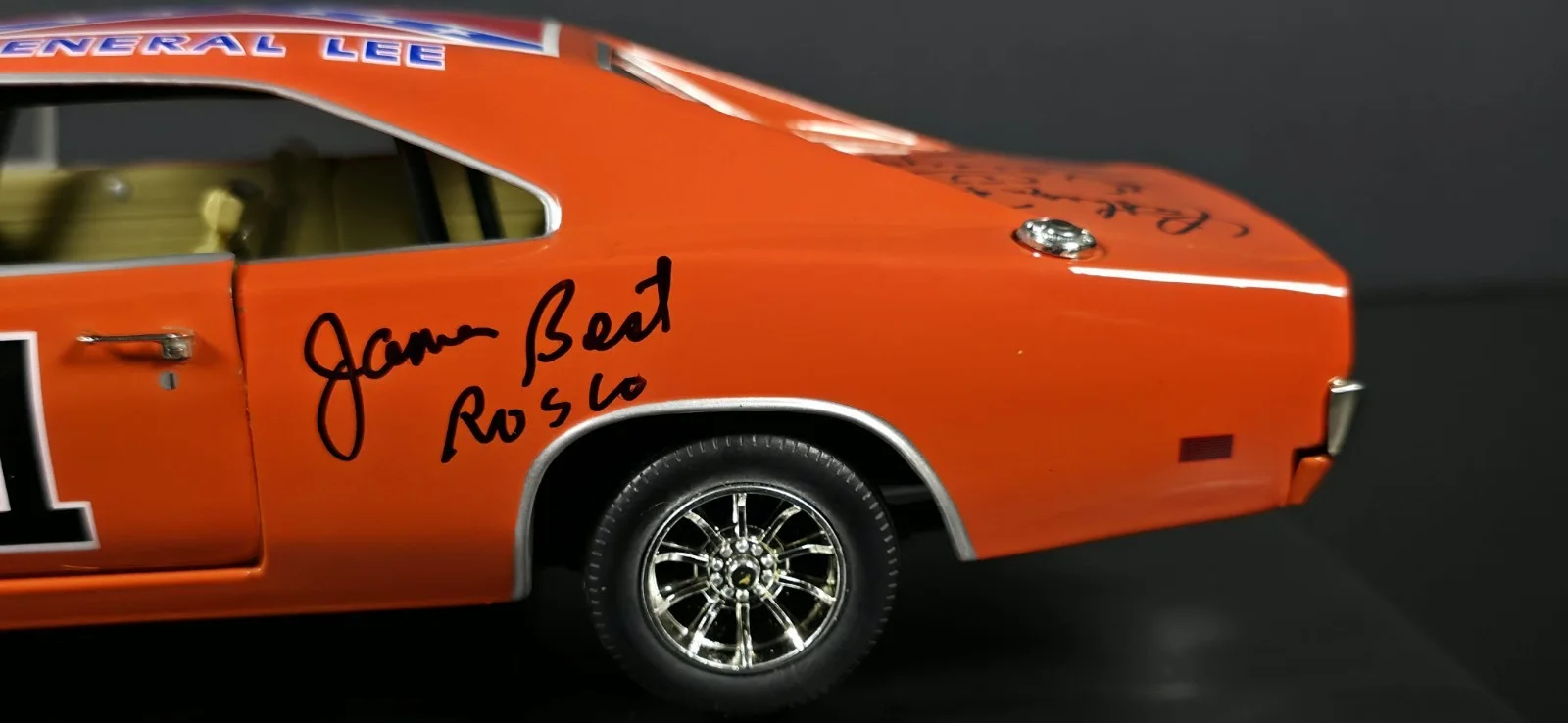 8 members — Dukes of Hazzard General Lee 1:18 Signed Cast x8 Celebrity Authentics COAs, image 5