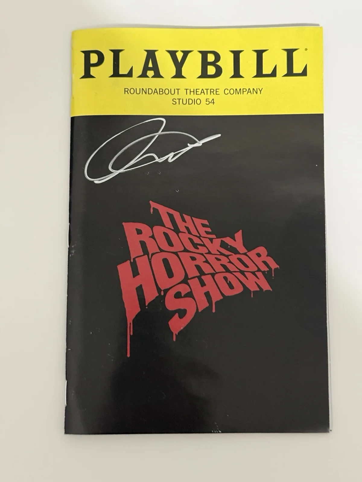 Luke Evans — The Rocky Horror Picture Show Broadway Signed Playbill Luke Evans 2026