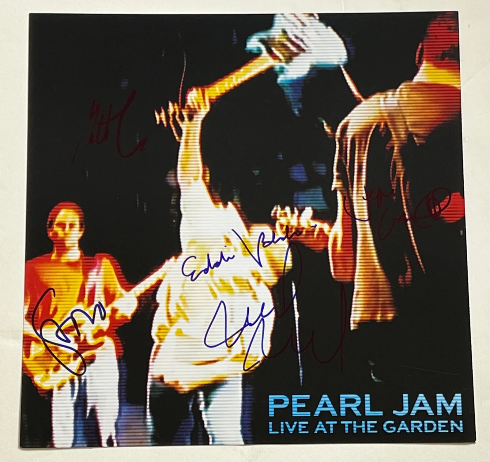 Pearl Jam Vintage SIGNED 12x12 flat Eddie Vedder Stone Jeff Mike Matt PROOF ACOA, изображение 3